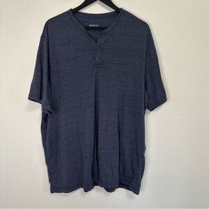 Merona Men’s Blue Henley T-Shirt – Size XXL